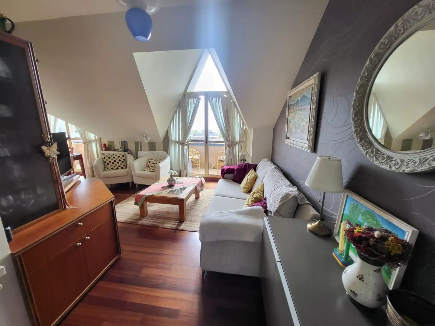 Living room of Flat for sale in Santander  with Air Conditioner, Terrace and Balcony