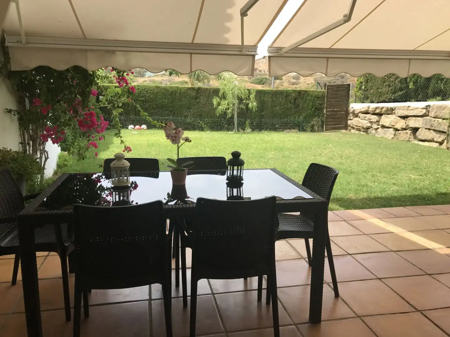 Wohnung zur Miete in Urbanizacion Casares Real, 2, Casares Golf - Casares del Sol Terrasse von Wohnung zur Miete in Casares mit Klimaanlage, Heizung und Privatgarten