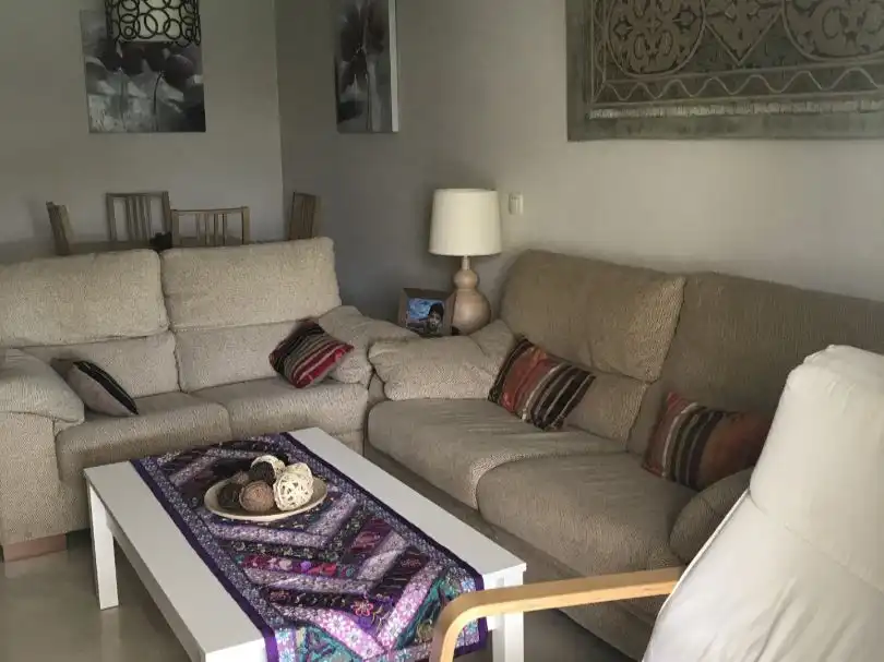 Wohnung zur Miete in Urbanizacion Casares Real, 2, Casares Golf - Casares del Sol Wohnzimmer von Wohnung zur Miete in Casares mit Klimaanlage, Heizung und Privatgarten