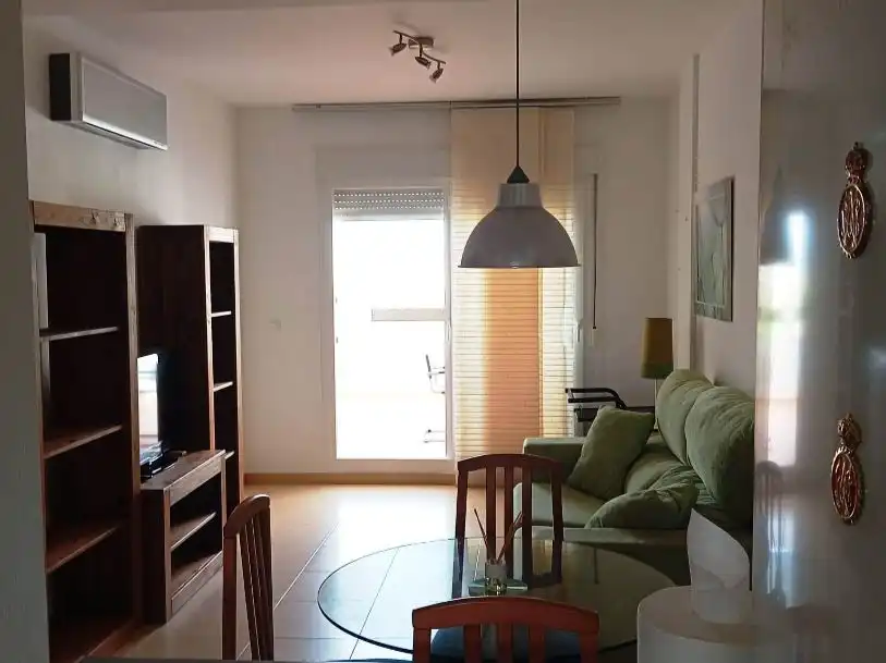 Flat for sale in Bulevar Central de las Cañadas, 4, Condado de Alhama Living room of Flat for sale in Alhama de Murcia with Air Conditioner, Swimming Pool and Furnished