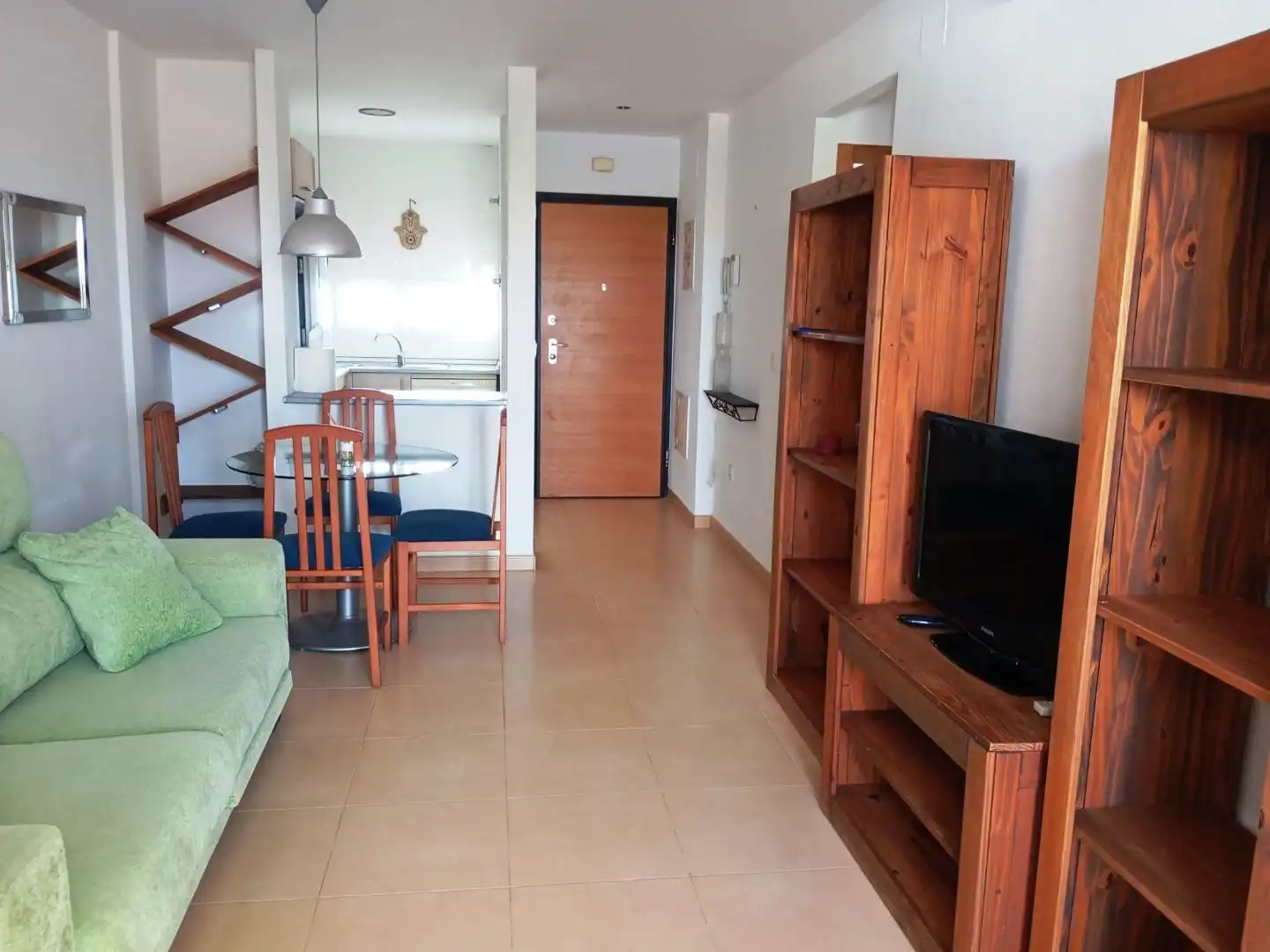Flat for sale in Bulevar Central de las Cañadas, 4, Condado de Alhama Living room of Flat for sale in Alhama de Murcia with Air Conditioner, Swimming Pool and Furnished