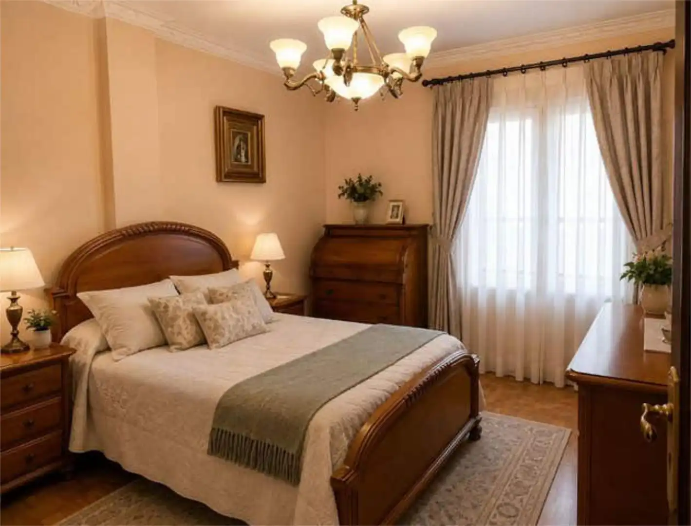 Casa adosada en venta en El Soto Habitación de Casa adosada en venta en León Capital con Calefacción, Jardín privado y Terraza