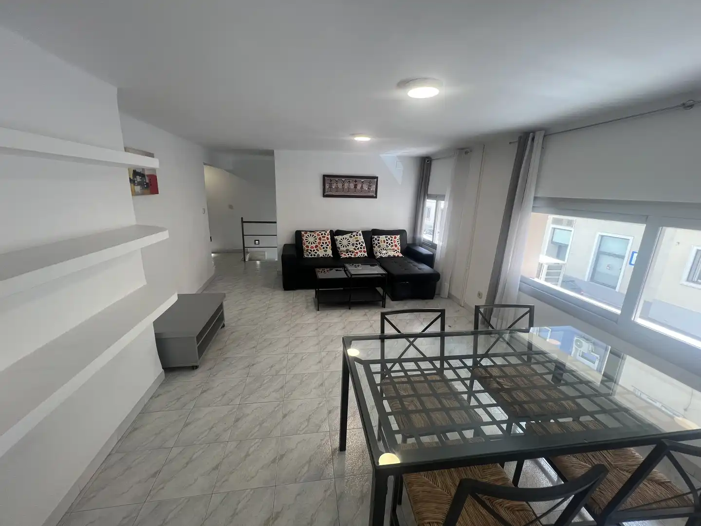 Sala de estar de Piso de alquiler en  Madrid Capital