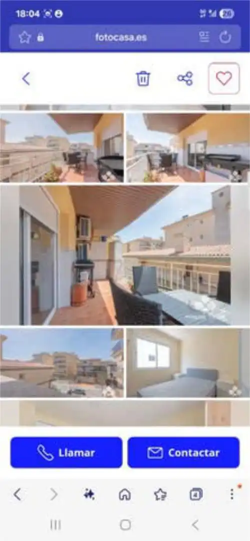 Balcony of Flat for rent in Calafell  with Furnished