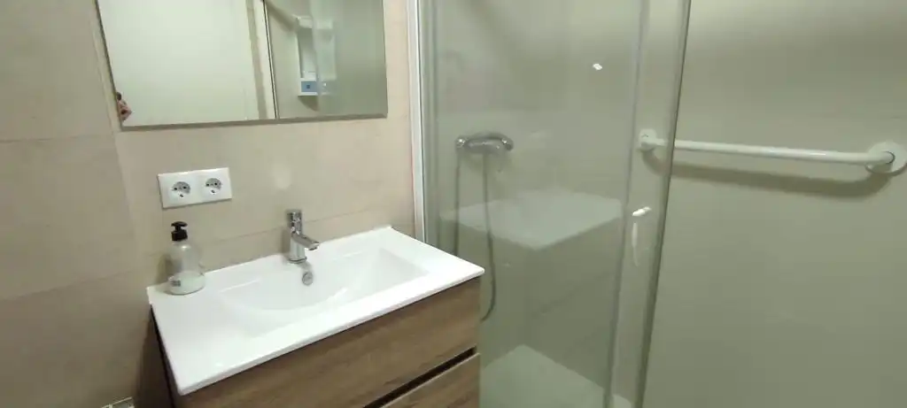 Badezimmer von Wohnung zur Miete in Vitoria - Gasteiz mit Heizung, Parkett und Terrasse