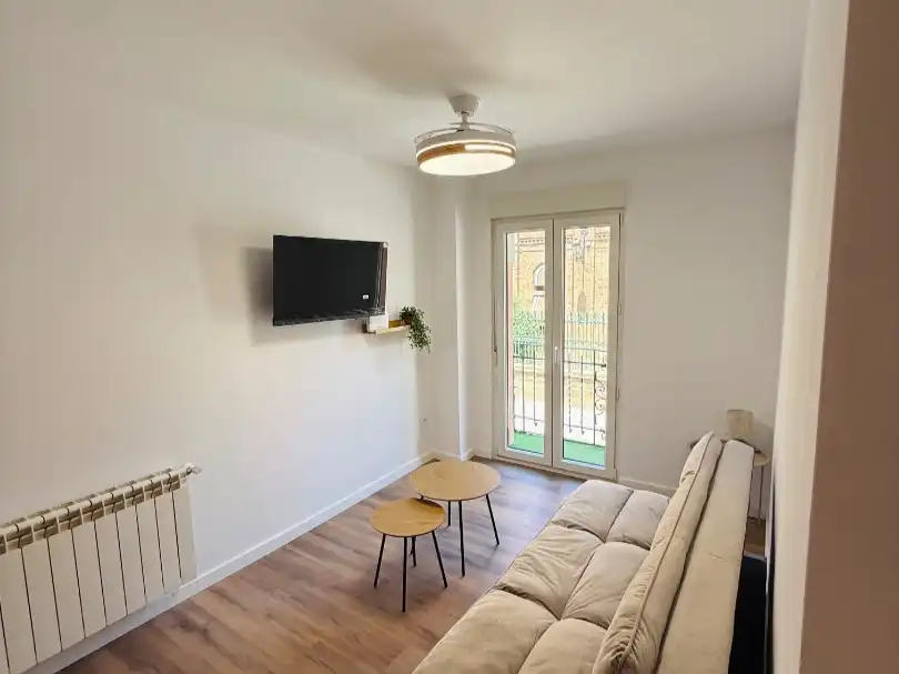 Sala de estar de Piso de alquiler en Zaragoza con Calefacción, Parquet y Terraza