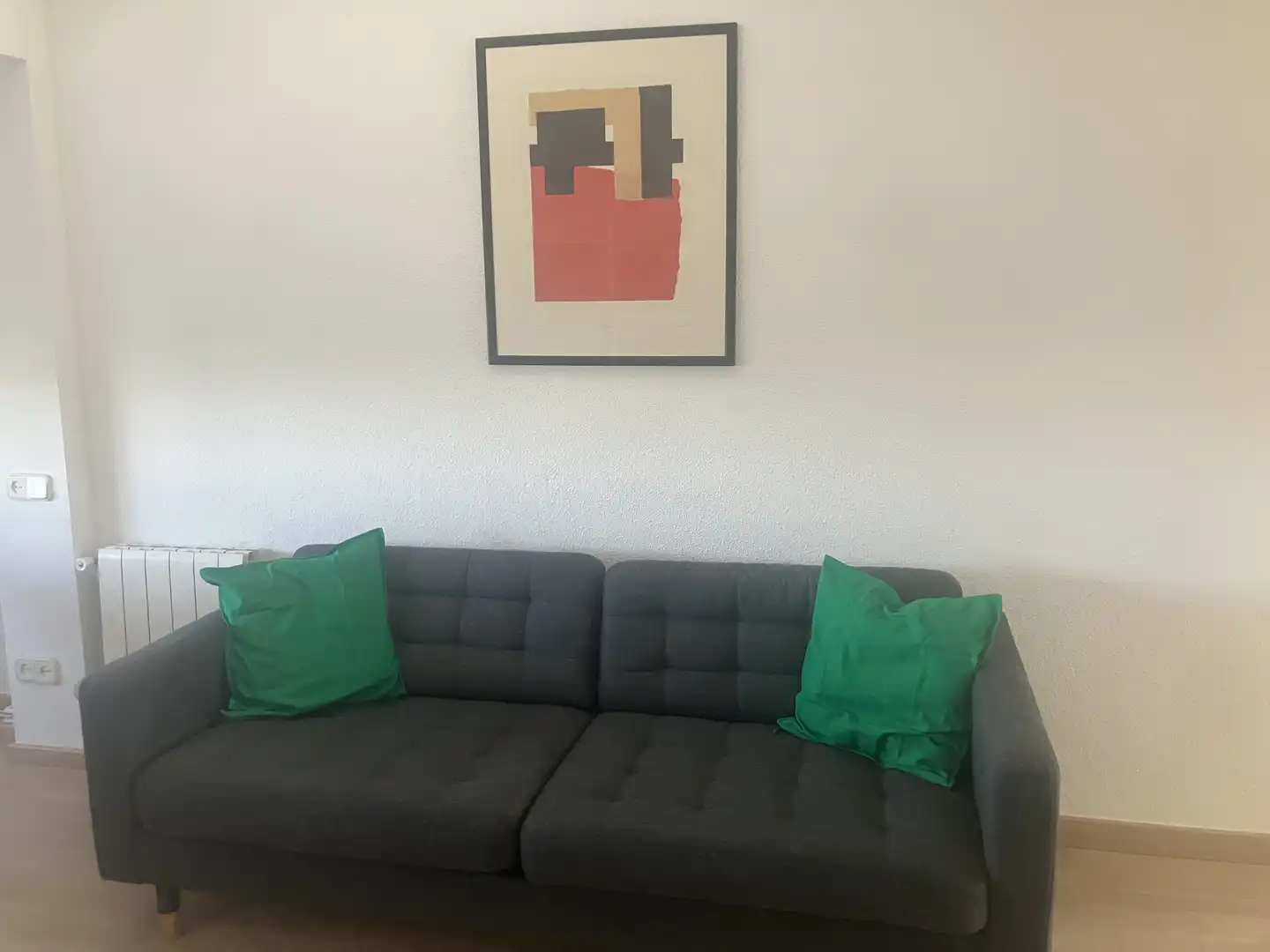 Piso de alquiler en Calle Corozal, 4, Pinar del Rey Sala de estar de Piso de alquiler en Madrid con Calefacción, Parquet y Amueblado