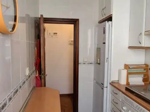 Kitchen of Flat for sale in  Madrid Capital  with Air Conditioner
