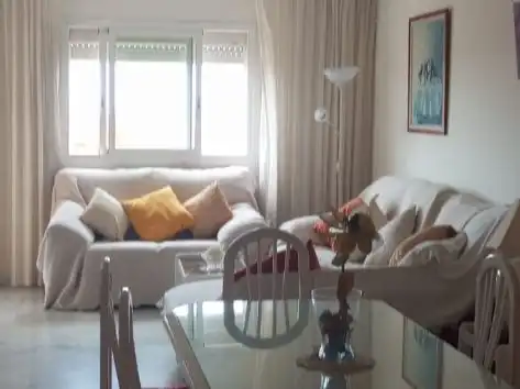 Flat for sale in Calle Almería, 9, El Palo Living room of Flat for sale in Málaga with Air Conditioner, Furnished and Balcony