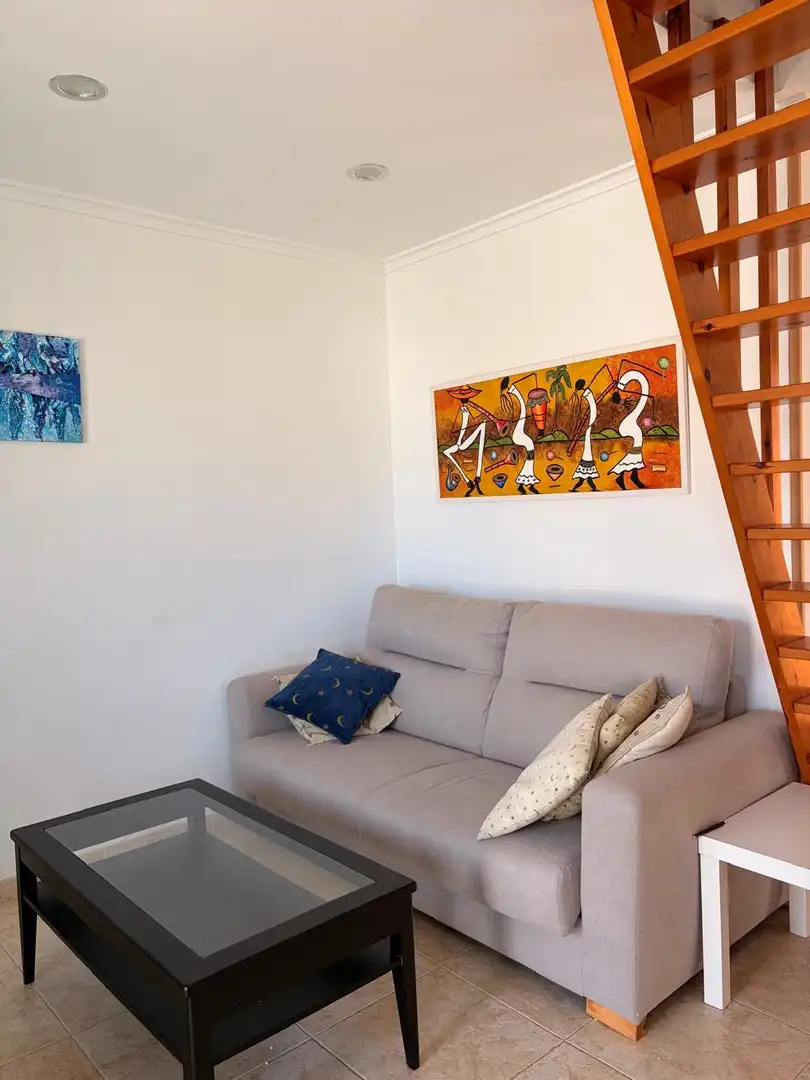 Living room of Attic for rent in Oliva