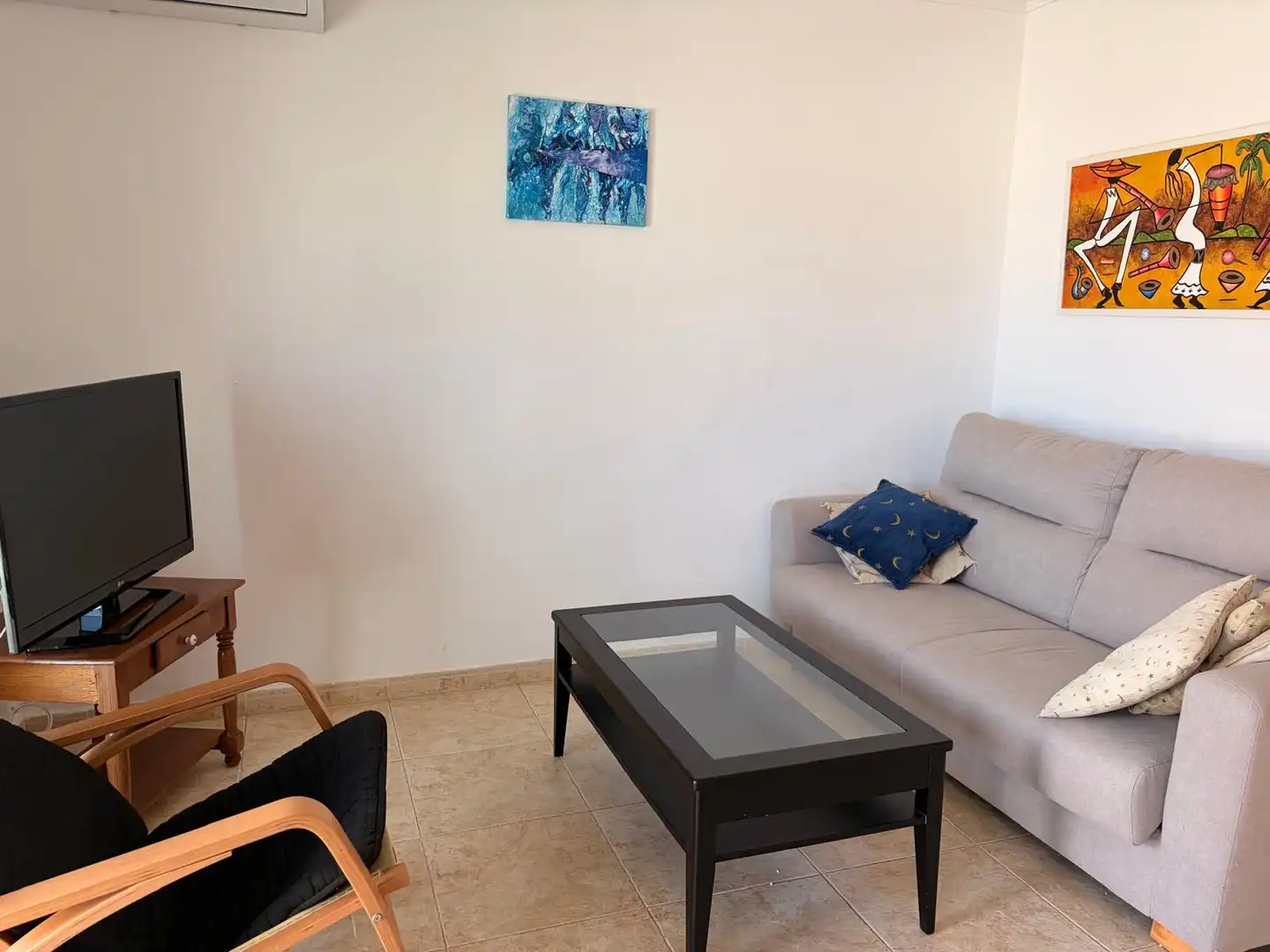Living room of Attic for rent in Oliva