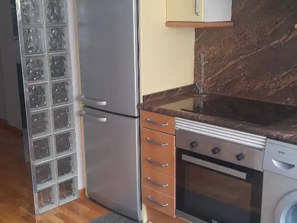 Cocina de Piso de alquiler en Oviedo  con Calefacción, Parquet y Amueblado