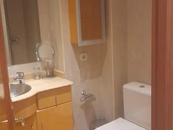 Baño de Piso de alquiler en Oviedo  con Calefacción, Parquet y Amueblado