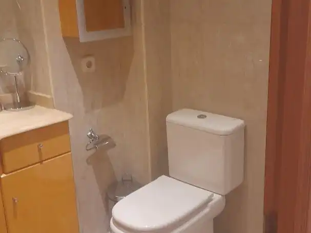 Baño de Piso de alquiler en Oviedo  con Calefacción, Parquet y Amueblado
