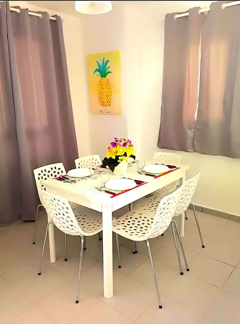 Comedor de Piso de alquiler en Benidorm con Aire acondicionado, Terraza y Piscina