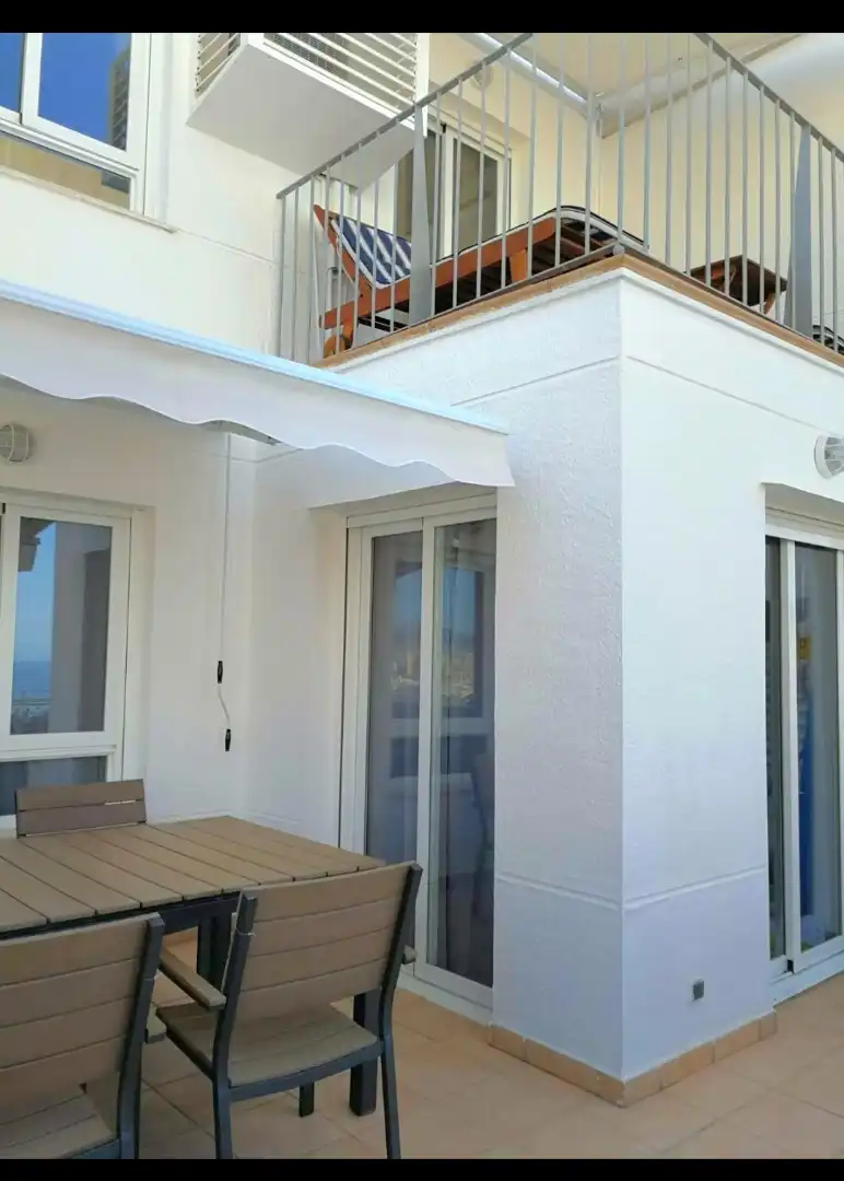 Terraza de Piso de alquiler en Benidorm con Aire acondicionado, Terraza y Piscina