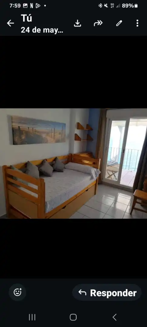 Habitación de Piso de alquiler en Benidorm con Aire acondicionado, Terraza y Piscina