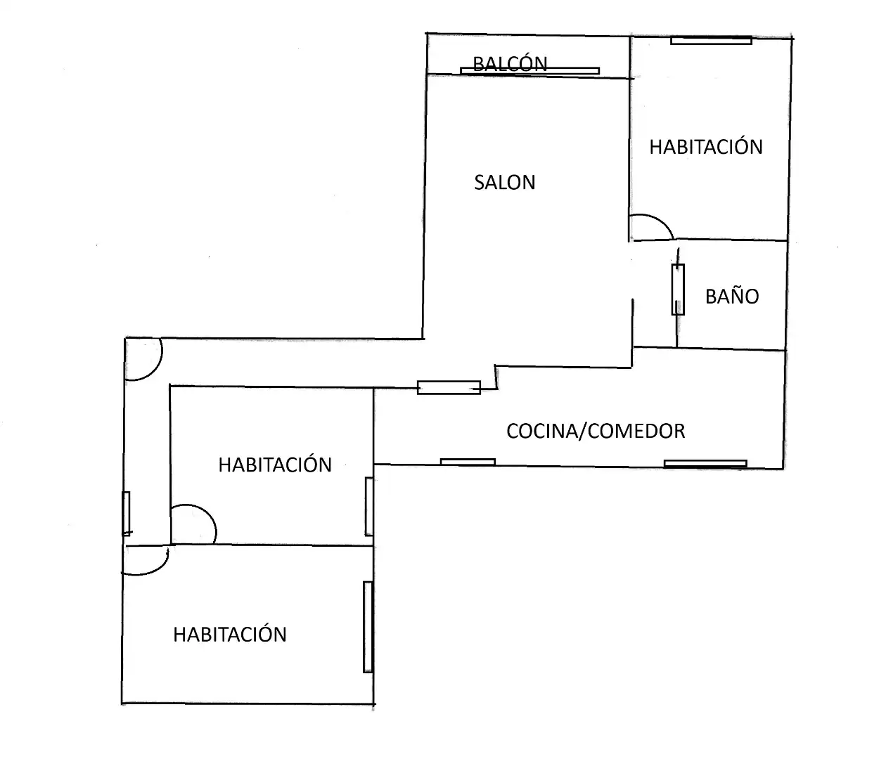 Wohnung zum Verkauf in Calle Martínez de la Rosa, 12, Los Castillejos - La Trinidad Wohnung zum Verkauf in Málaga Capital mit Klimaanlage und Balkon