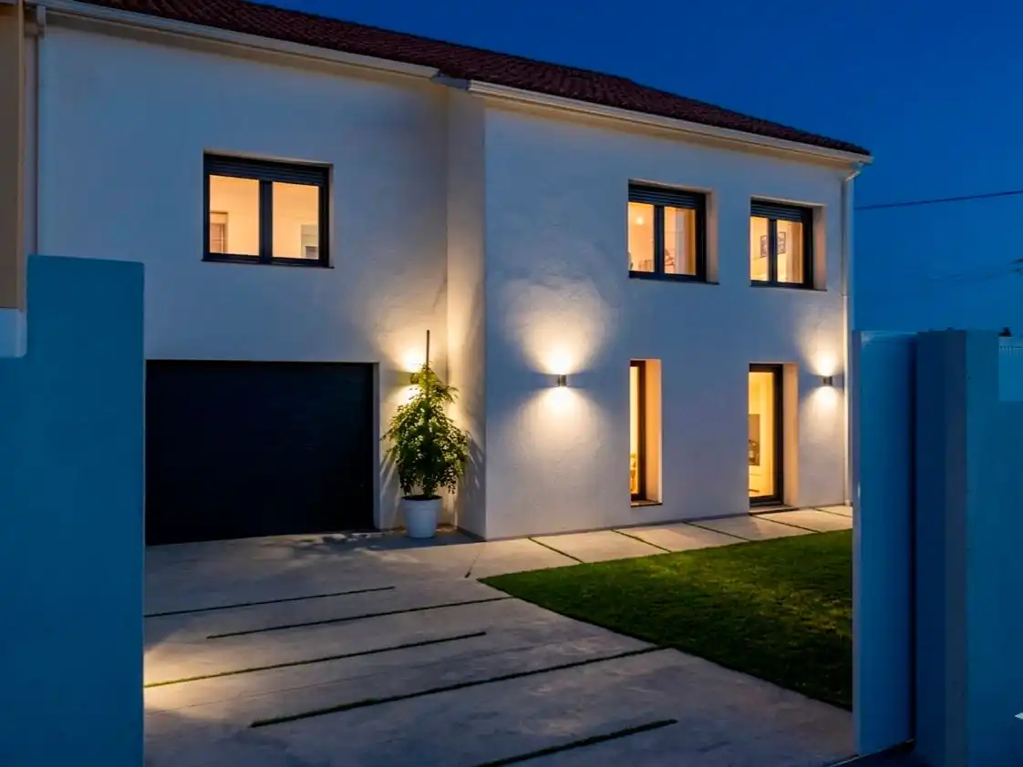 Einfamilien-Reihenhaus zum Verkauf in cálago, Vilanova de Arousa Außenansicht von Einfamilien-Reihenhaus zum Verkauf in Vilanova de Arousa mit Heizung, Privatgarten und Abstellraum
