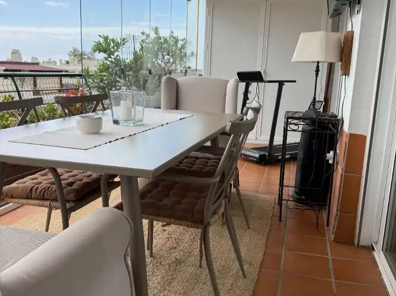 Esszimmer von Wohnung zum Verkauf in Marbella mit Klimaanlage, Terrasse und Schwimmbad