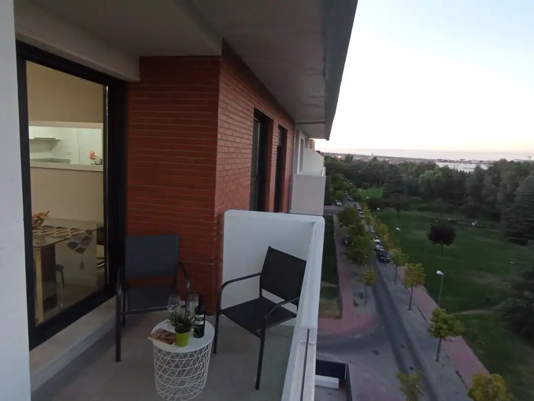 Balcony of Flat for rent in Valladolid  with Heating, Terrace and Storage room