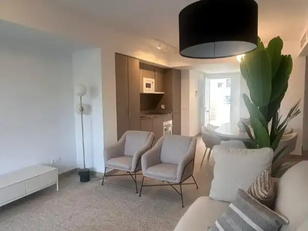 Sala de estar de Piso en venta en Fuengirola con Aire acondicionado, Terraza y Piscina