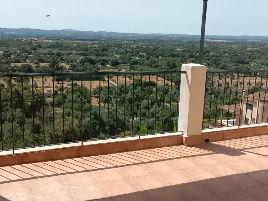 Terrasse von Wohnung zur Miete in Búger mit Parkett, Terrasse und Ofen