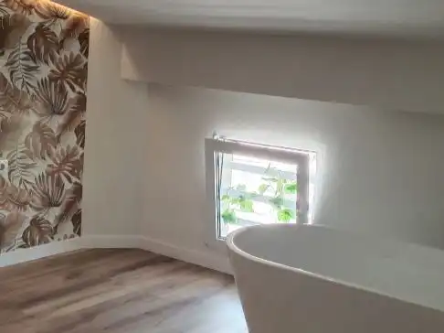 Badezimmer von Wohnung zur Miete in Búger mit Parkett, Terrasse und Ofen