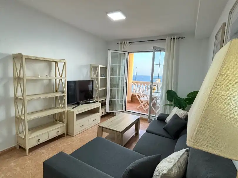 Flat for sale in Carretera de Almería, 693, Roquetas de Mar Living room of Flat for sale in Roquetas de Mar with Air Conditioner, Terrace and Swimming Pool