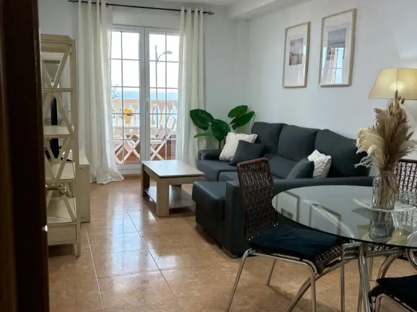 Flat for sale in Carretera de Almería, 693, Roquetas de Mar Living room of Flat for sale in Roquetas de Mar with Air Conditioner, Terrace and Swimming Pool