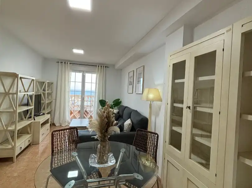 Flat for sale in Carretera de Almería, 693, Roquetas de Mar Living room of Flat for sale in Roquetas de Mar with Air Conditioner, Terrace and Swimming Pool