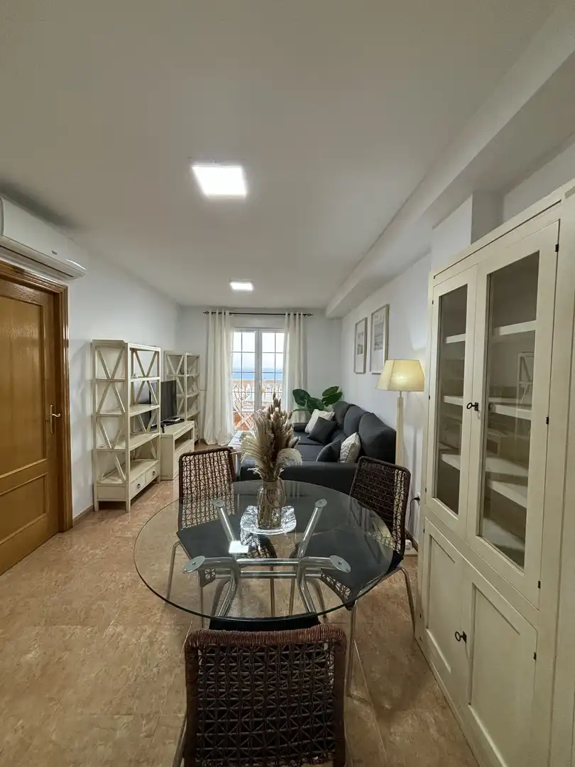 Flat for sale in Carretera de Almería, 693, El Puerto Living room of Flat for sale in Roquetas de Mar with Air Conditioner, Heating and Private garden