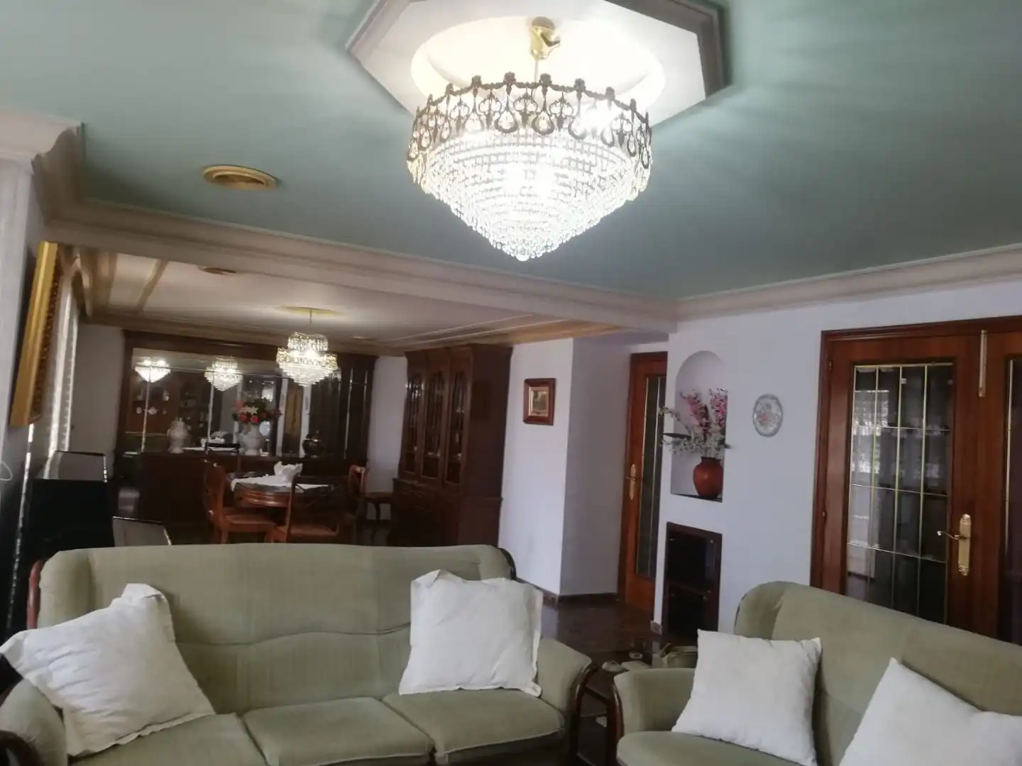 Sala d'estar de Pis de lloguer en Cullera amb Calefacció, Moblat i Balcó