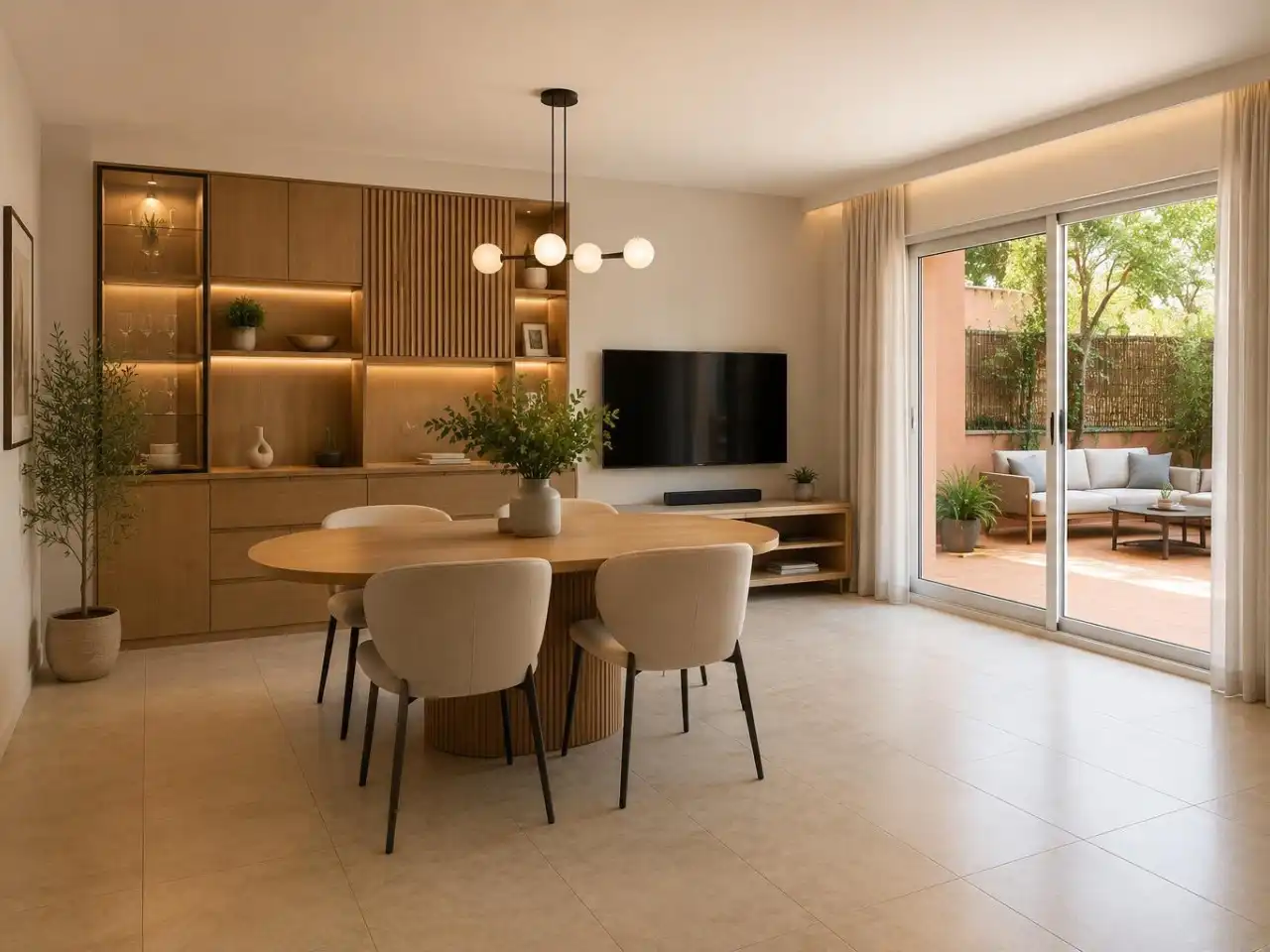 Wohnzimmer von Einfamilien-Reihenhaus zum Verkauf in Girona Capital mit Terrasse und Balkon