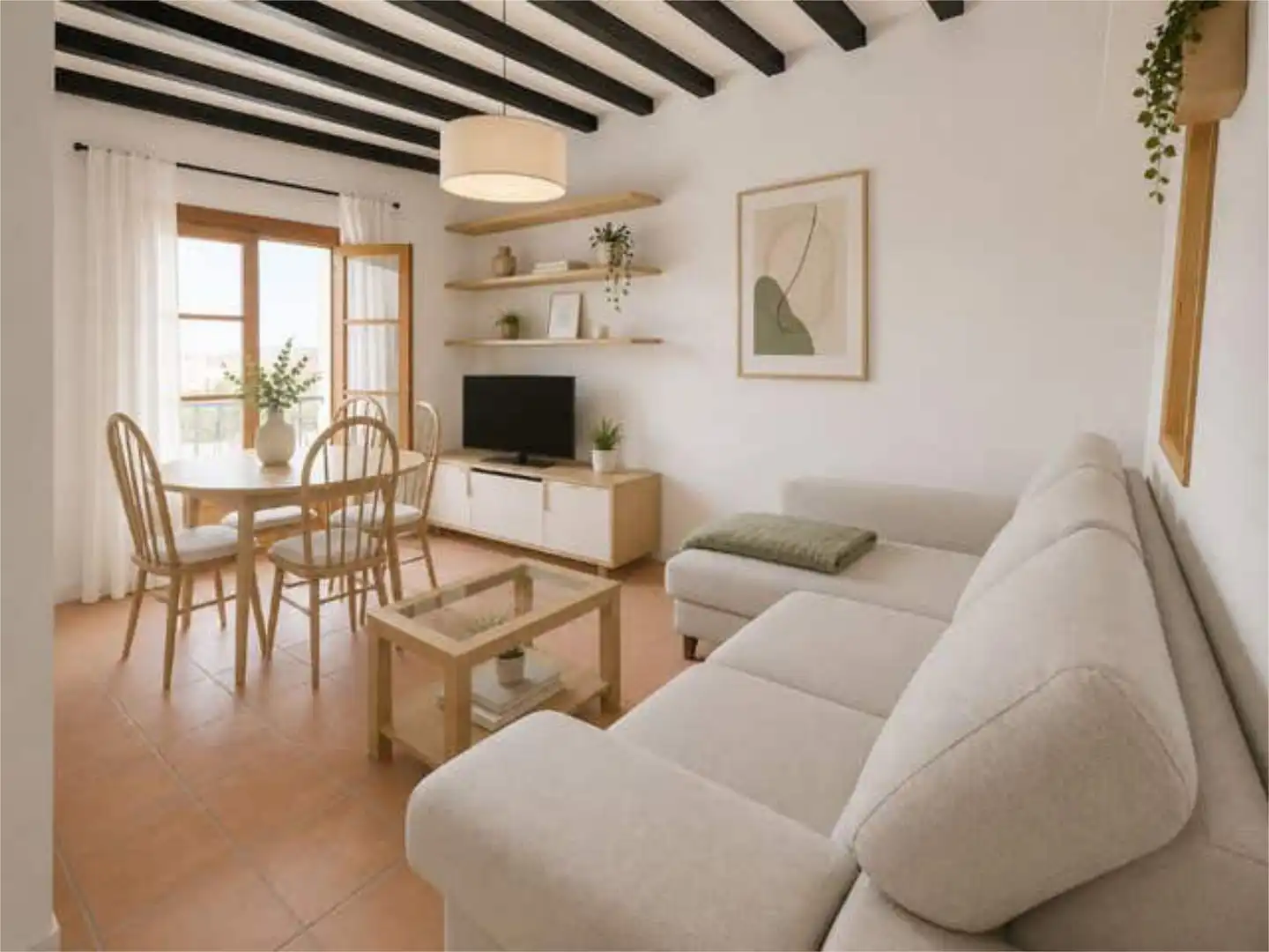 Sala d'estar de Pis en venda en  Palma de Mallorca amb Terrassa
