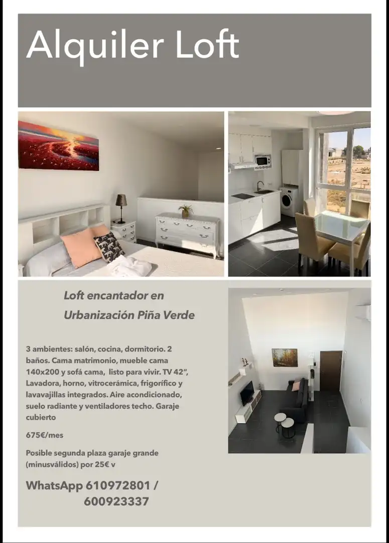 Pis de lloguer a Carretera de Casas Ibáñez, Pedanías - Extrarradio Sala d'estar de Pis de lloguer en Albacete amb Aire condicionat, Calefacció i Moblat