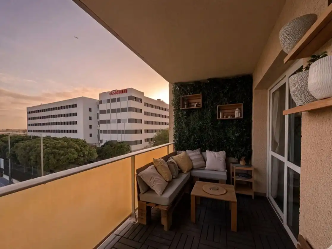 Balcony of Flat for sale in Málaga Capital  with Air Conditioner, Terrace and Swimming Pool