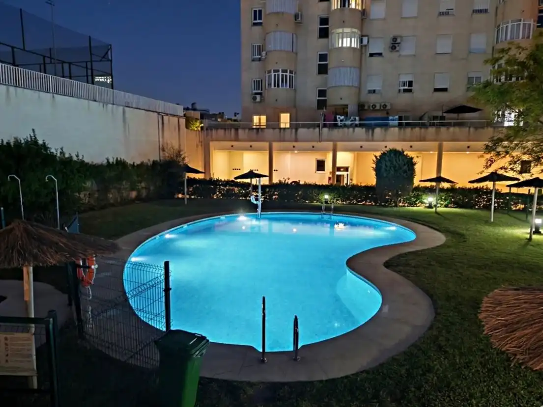 Swimming pool of Flat for sale in Málaga Capital  with Air Conditioner, Terrace and Swimming Pool