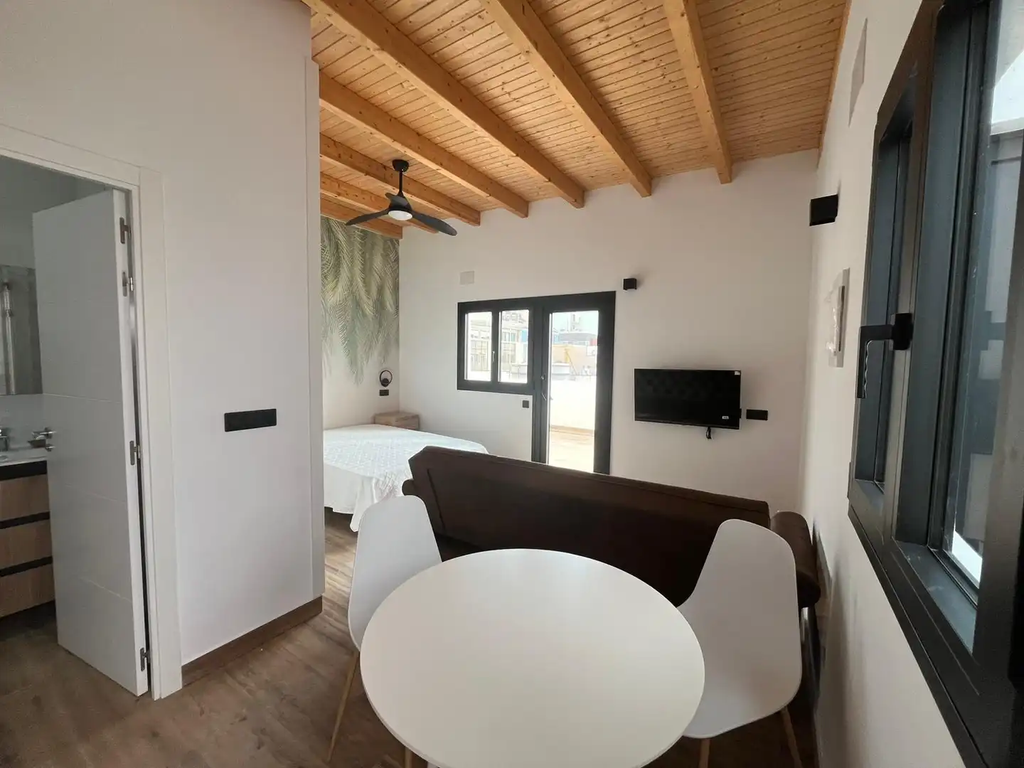 Wohnzimmer von Wohnung zur Miete in Las Palmas de Gran Canaria mit Terrasse, Möbliert und Balkon