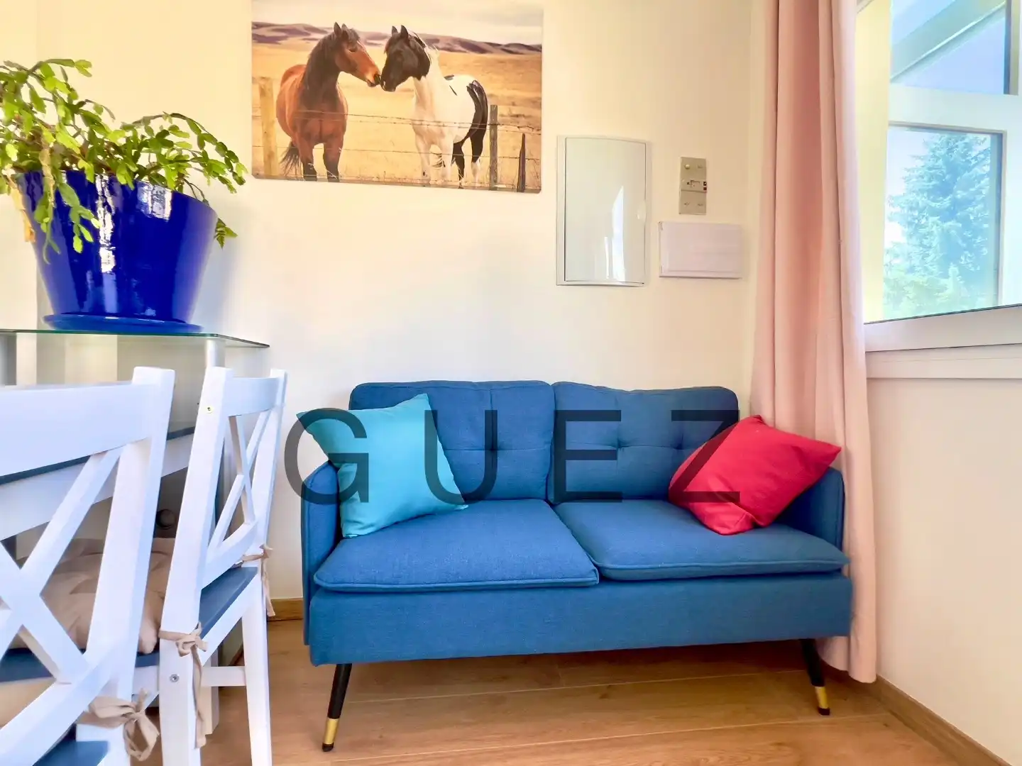 Living room of Flat for rent in Puigcerdà  with Heating, Private garden and Furnished