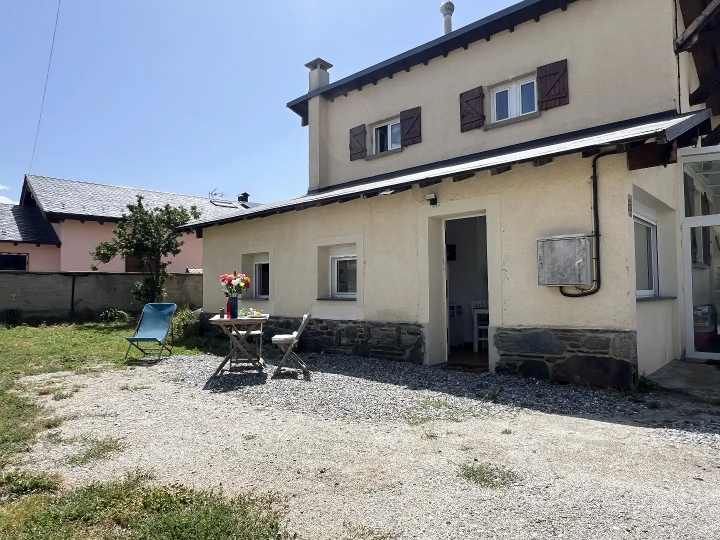 Exterior view of Flat for rent in Puigcerdà  with Heating, Private garden and Furnished