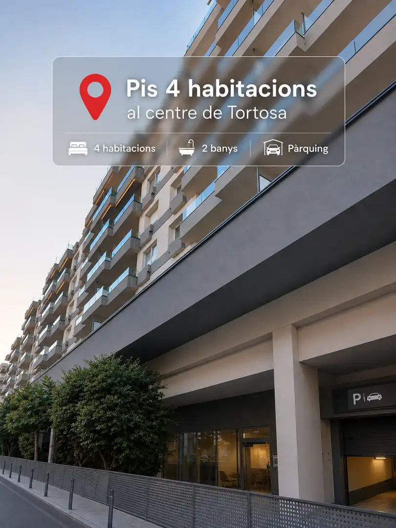 Flat for rent in Carrer Sant Joan Baptista de La Salle, 16, Centre Parking of Flat for rent in Tortosa with Air Conditioner, Heating and Parquet flooring