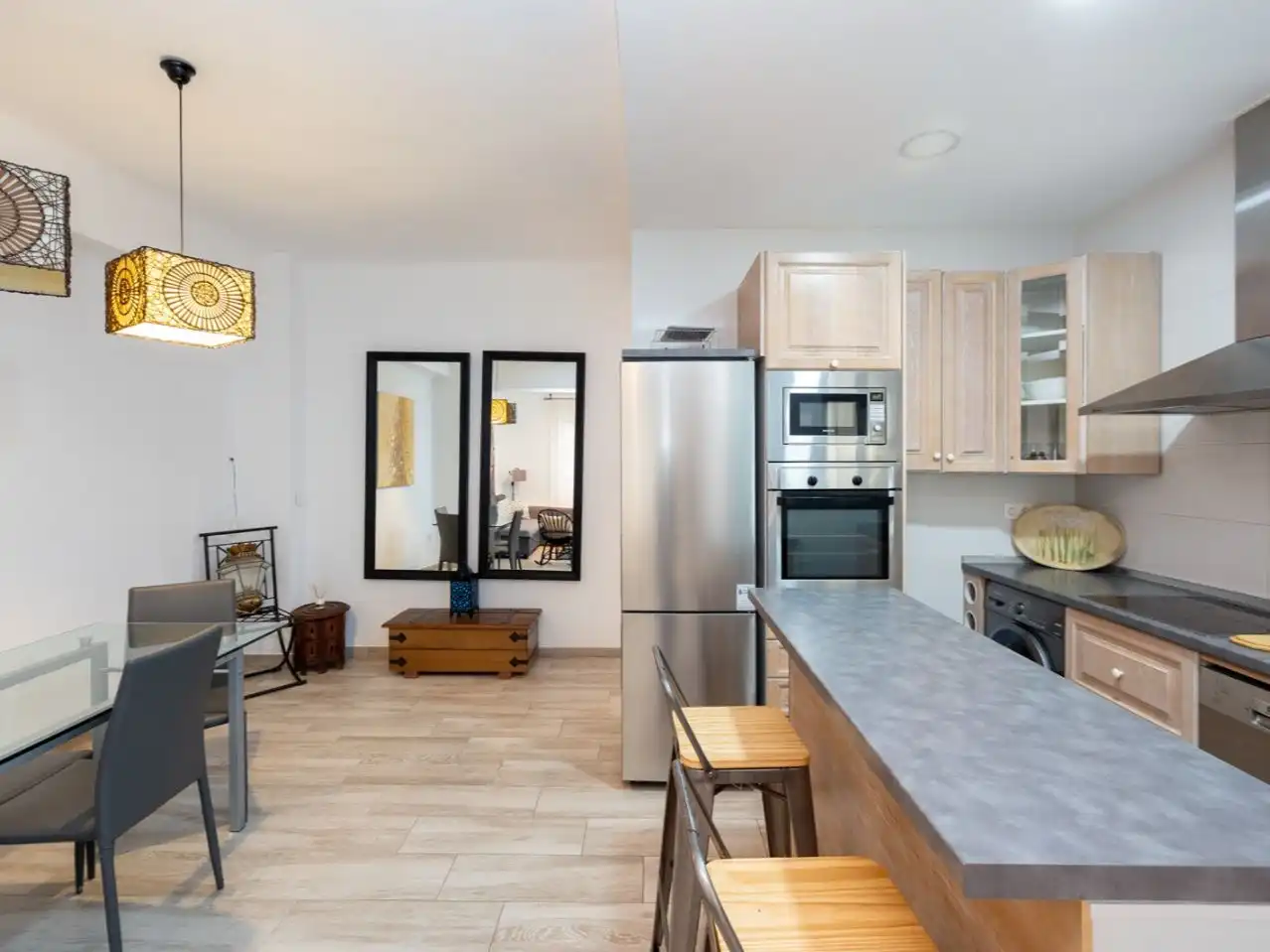 Kitchen of Flat for sale in  Granada Capital  with Air Conditioner and Balcony