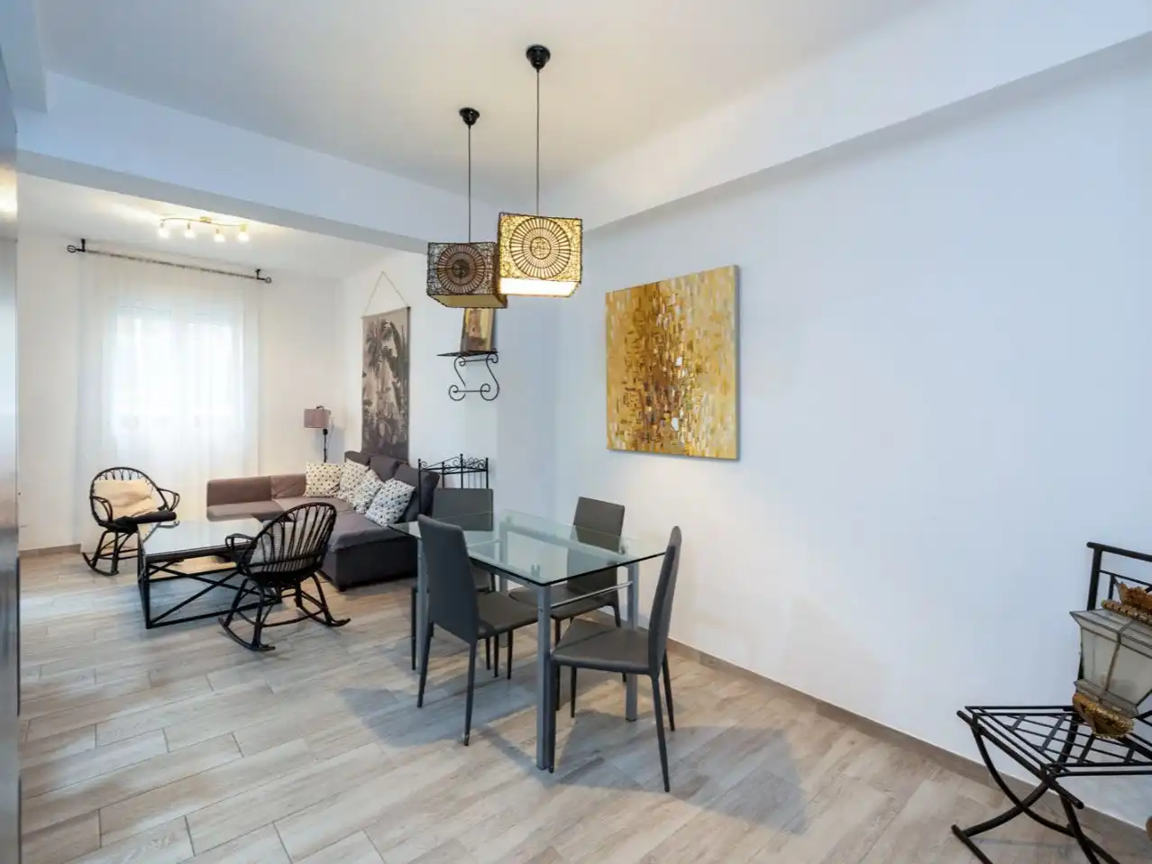 Dining room of Flat for sale in  Granada Capital  with Air Conditioner and Balcony