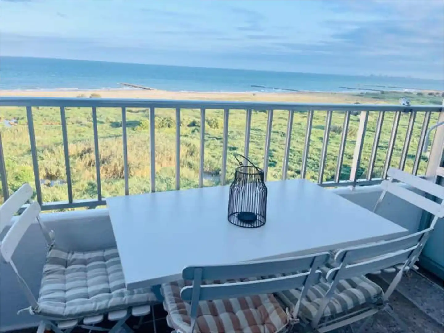 Apartments for rent in Platja de la Pobla de Farnals Balcony of Apartments for rent in La Pobla de Farnals with Private garden, Terrace and Swimming Pool
