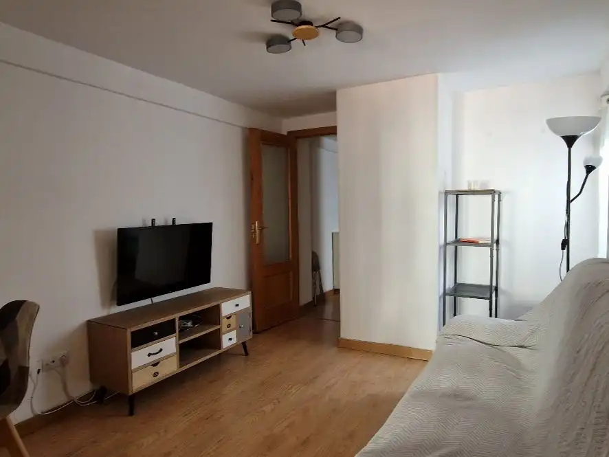 Sala de estar de Piso de alquiler en  Zaragoza Capital con Aire acondicionado