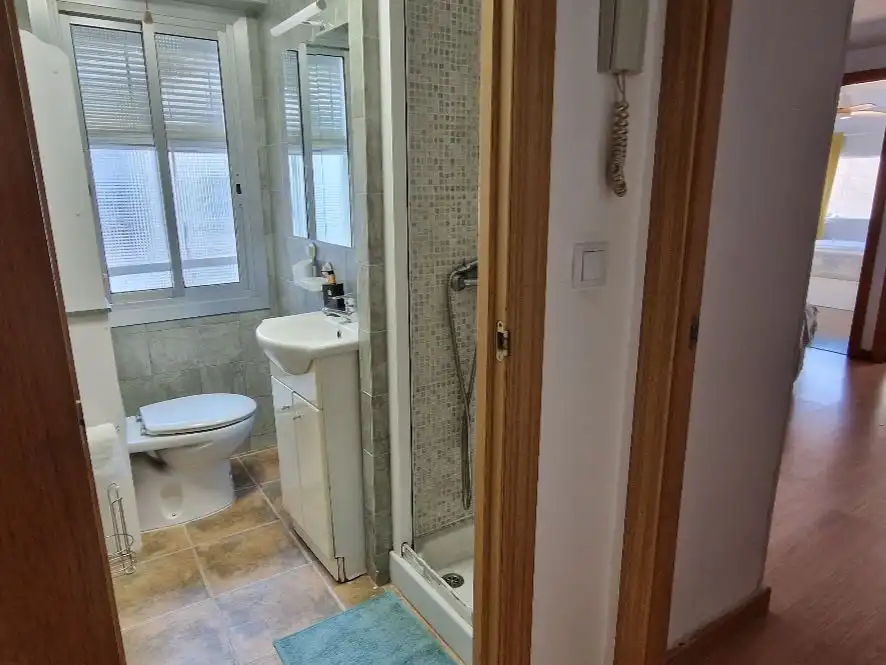 Baño de Piso de alquiler en  Zaragoza Capital con Aire acondicionado