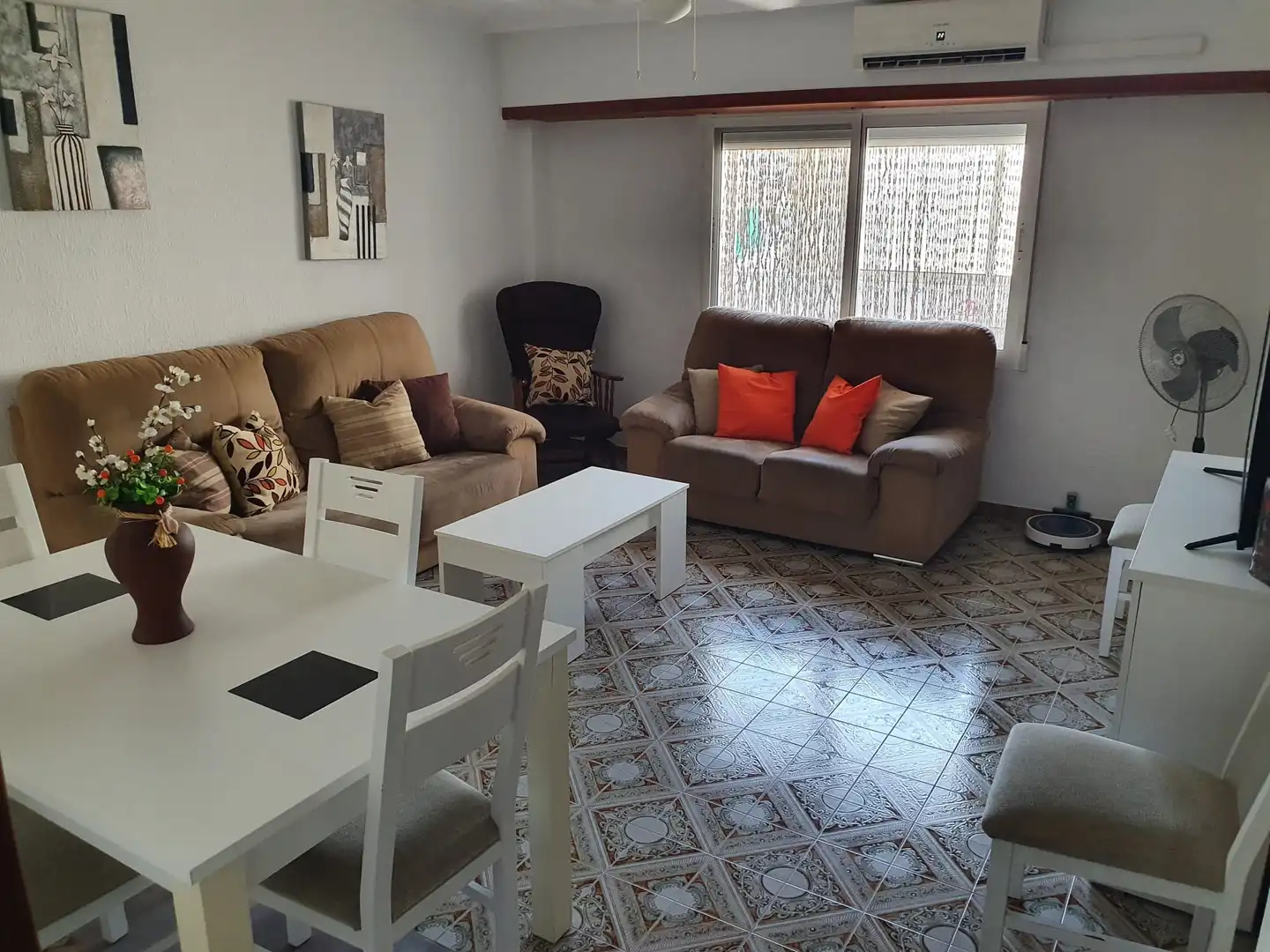 Living room of Flat for rent in San Vicente del Raspeig / Sant Vicent del Raspeig  with Air Conditioner and Furnished