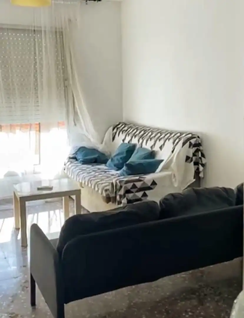 Sala de estar de Piso de alquiler en Murcia con Aire acondicionado, Amueblado y Videoportero