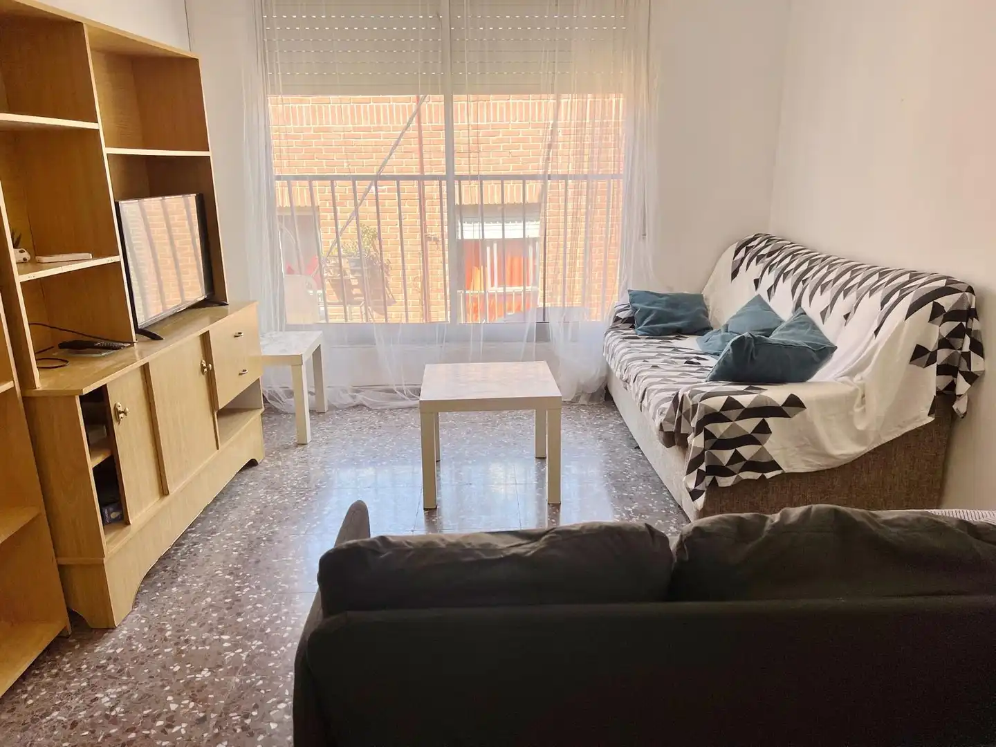 Sala de estar de Piso de alquiler en Murcia con Aire acondicionado, Amueblado y Videoportero